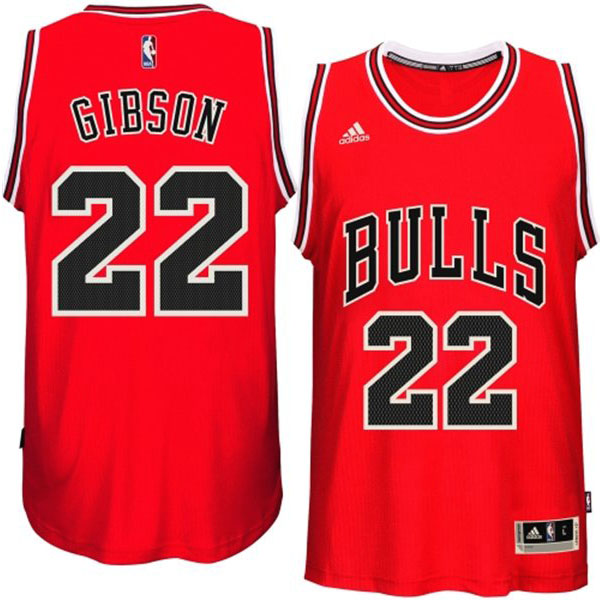Chicago Bulls #22 Taj Gibson 2014 15 New Swingman Road Red Jersey